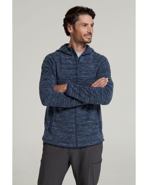 Mountain Warehouse 'Snowdon Ii' Hoodie Breathable Comfy Casual Jumper - Blue