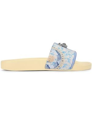 Kurt Geiger Brixton Poolslide Sliders - Blue