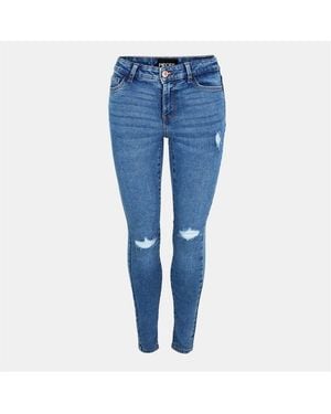 Pieces Jeans Fem Wov - Blue