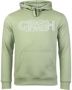 Crosshatch Kendrick Printed Sage Hoodie - Green