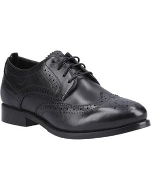 Hush Puppies Ladies Natalia Leather Brogues - Black