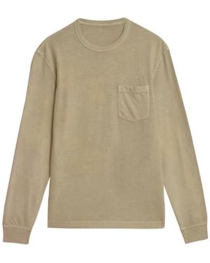 Secret Label Pocket Long Sleeve T-Shirt - Natural