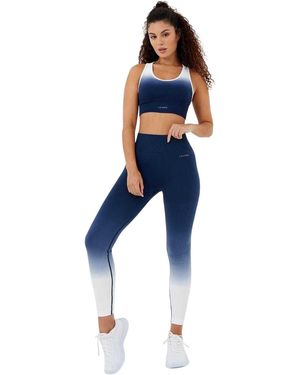 Usa Pro Naadloze Sportbeha Met Ombre-Effect Voor (Marine, Wit) - Blauw