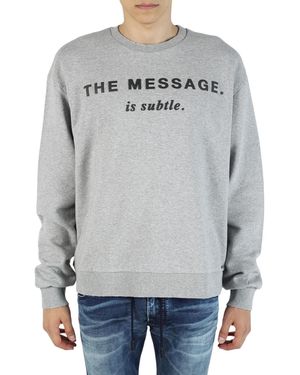 DIESEL S Pond Gr Oversized Sweatshirt - Grey