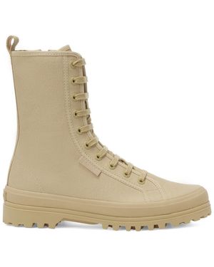 Superga 2641 Alpina Hoge Tops (Totaal/Amandel) - Naturel