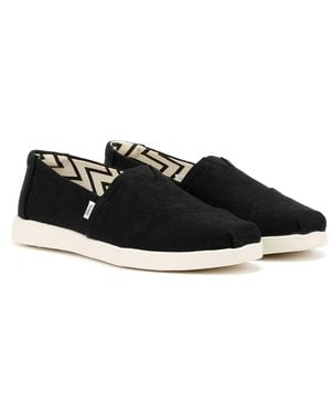 TOMS Alpargata Plus Heritage Canvas Espadrilles - Black