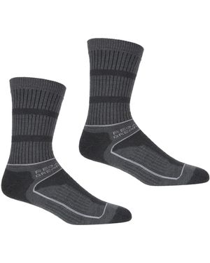Regatta Ladies Samaris 3 Season Boot Socks (Briar/Light Steel) - Grey