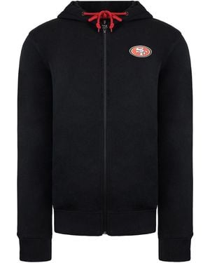 Fanatics Us Sports San Francisco 49Ers Sweatshirt Zip Up Track Top - Black