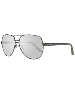 Guess Gunmetal Pilotenzonnebril Met Gespiegelde Lenzen - Metallic