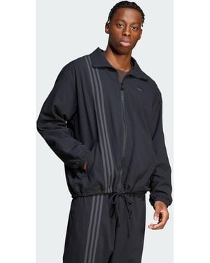 adidas Originals Fashion Seersucker Firebird Track Top - Blue