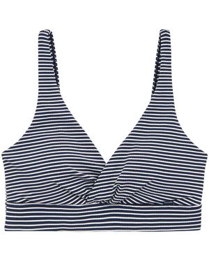Regatta Streep Bikinitop (Marine, Wit) - Blauw