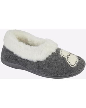 Sleeper Nikki Memory Foam Slippers - Grey