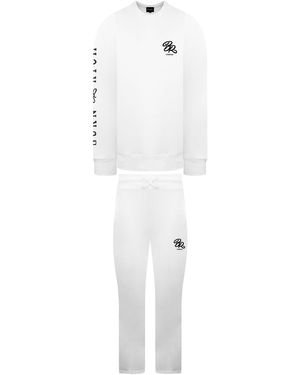 Born Rich Elvan Crew Tracksuit Cotton - White