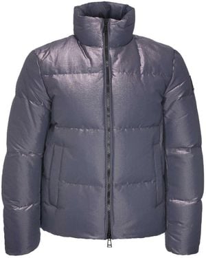 Belstaff Grid Paxton Down Jacket Nylon - Blue