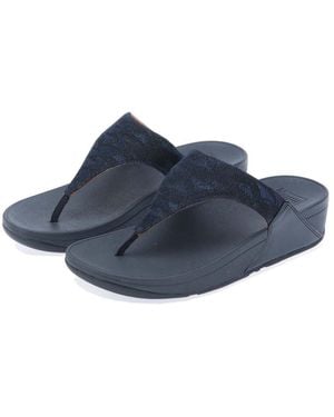 Fitflop Fit Flop Glitz Toe Post Sandals - Blue