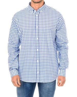 Armani Jeans Overhemd Met Lange Mouwen En Reverskraag 3y6c21-6n0qz - Blauw