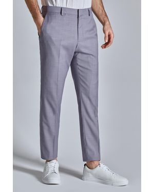 Ted Baker Tucana Mauve Sharkskin Trousers - Blue