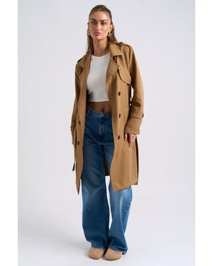 Urban Bliss Trench Coat - Blue