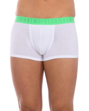 Bikkembergs Pack-2 Anatomical Front Fashion Tape Boxers Bkk1Utr04Bi - White