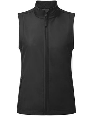 PREMIER Ladies Windchecker Recycled Printable Gilet - Black