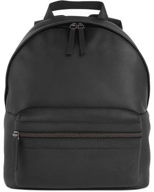 Lyle & Scott Premium Leather Backpack - Black