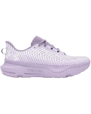 Under Armour Ladies Infinite Pro Patterned Cushioned Shoes - Purple