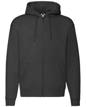 Fruit Of The Loom Adult Premium Full Zip Hoodie - Grey
