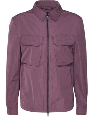 Belstaff Dark Garnet Staunton Overshirt Jacket - Purple