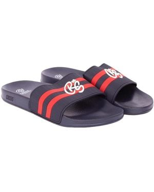 Crosshatch Hamlax Sliders - Red
