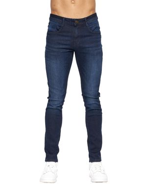 Duck and Cover Maylead Slim Jeans (Dark Wash) - Blue