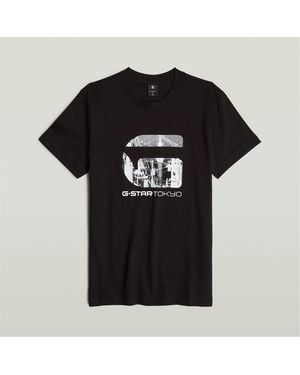 G-Star G Tokyo Regular Fit Crew Neck T-Shirt - Black