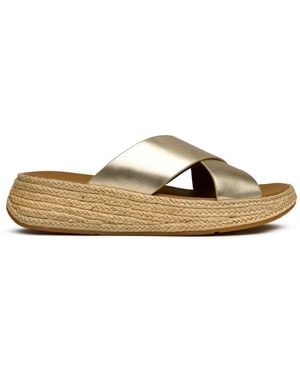 Fitflop Espadrille Flatform Sandalen - Bruin