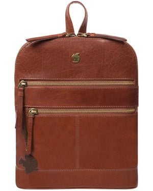 Conkca 'Francisca' Conker Leather Backpack - Brown