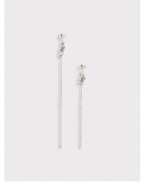 Justine Clenquet Clenquet Mia Palladium-Plated Brass Earrings - White