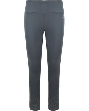 GYMSHARK Speed Charcoal Leggings - Blue
