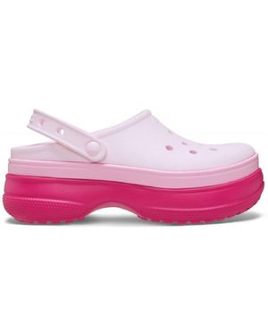 Crocs™ Classic Stacked Platform Shuv Clogs - Pink