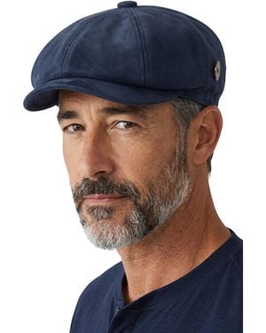 TruClothing Suede Vintage 8-Panel Classic Gatsby Baker Boy Hat - Blue