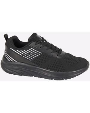 Dek Kestrel Memory Foam Trainers - Black