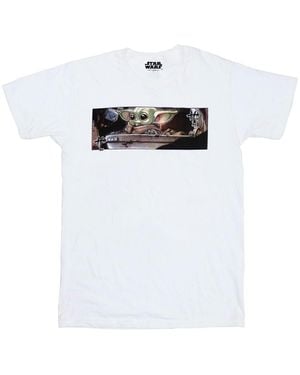 Star Wars Adult Grogu Frame T-Shirt - White