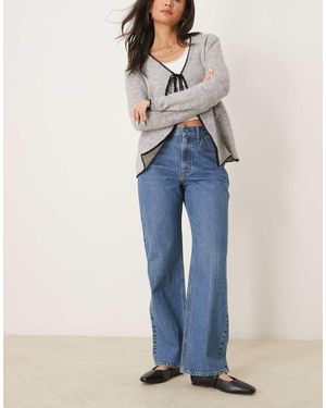 Abercrombie & Fitch Mid Rise Loose Jeans - Blue