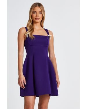 Quiz A-Line Mini Dress - Purple