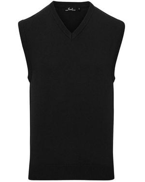 PREMIER Knitted Sleeveless Jumper Vest () - Black