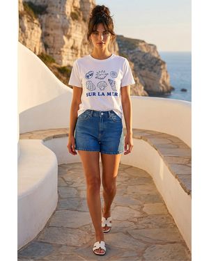 D.u.s.k Shell Print Stretch T-Shirt - Blue