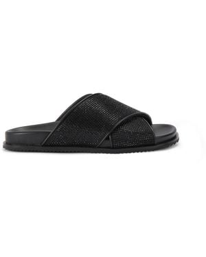 Kurt Geiger Fabric Footbed Sandal Sandals - Black