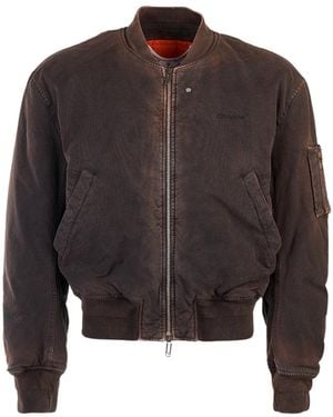 Off-White c/o Virgil Abloh Diag Tab Vintage Bomber Jacket Polyamide - Black