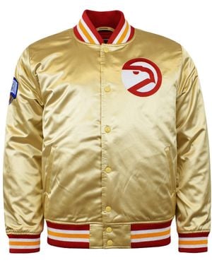 Mitchell & Ness Nba Atlanta Hawks Championship Satin Jacket - Green