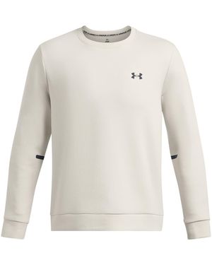 Under Armour Ua Unstoppable Fleece Crew Eu Sweatshirt - White