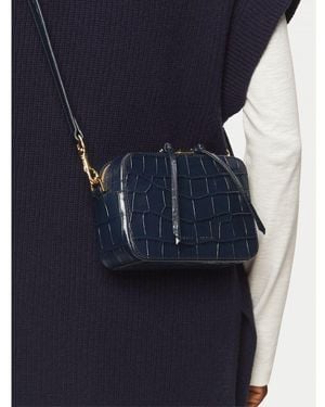 Jigsaw Farley Leather Crossbody - Blue