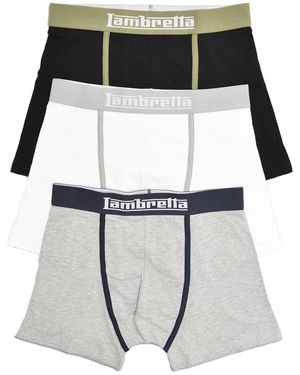 Lambretta Classic Boxer Shorts (Pack Of 3) - Black
