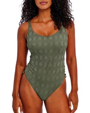 Freya Nomad Nights Underwired Swimsuit - Green